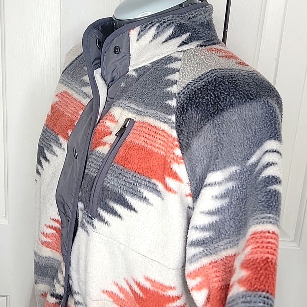 Thread & Supply Braxton Aztec Print Fleece Jacket… - image 3